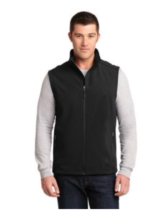 Men's Port Authority Core Soft Shell Vest in Black Main Image